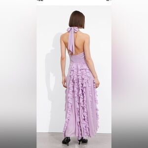 NWT- Frilled Halterneck Maxi Dress in Lavender
